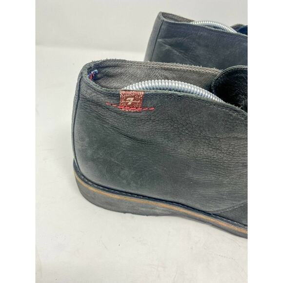 7 For All Mankind Mens Black Leather Desert Chukka Boots Size 11.5 main image 4